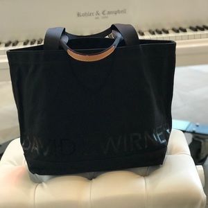 MZ Wallace David Zwirner Black Canvas Tote